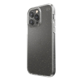 Speck Presidio Perfect-Clear with Glitter - Etui iPhone 14 Pro Max z powłoką MICROBAN (Clear / Gold Glitter)-4371303
