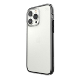 Speck Presidio Perfect-Clear with Impact Geometry - Etui iPhone 14 Pro Max z powłoką MICROBAN (Clear / Black)-4371329