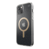 Speck Presidio Perfect-Clear with Glitter + MagSafe - Etui iPhone 14 Plus z powłoką MICROBAN (Clear / Gold Glitter)-4371