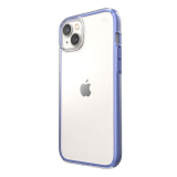 Speck Presidio Perfect-Clear with Impact Geometry - Etui iPhone 14 Plus z powłoką MICROBAN (Clear / Grounded Purple)-437