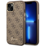 Guess 4G Metal Camera Outline Case – Etui iPhone 14 Plus (Brązowy)-4373444