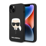 Karl Lagerfeld Silicone Ikonik Karl`s Head - Etui iPhone 14 (czarny)-4375104