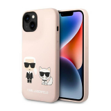 Karl Lagerfeld Liquid Silicone Karl & Choupette MagSafe - Etui iPhone 14 (różowy)-4375600