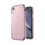 Speck Presidio Clear with Glitter - Etui iPhone XR (Gold Glitter/Bella Pink)-445330