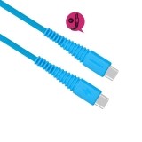 Momax Tough link - Kabel połączeniowy USB-C do USB-C, 1.2 m (Blue)-451280