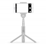 PURO Tripod Smart Stick - Uniwersalny kij do selfie ze statywem   pilot Bluetooth 3.0 (szary)-580665