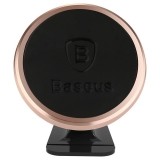 Baseus 360-degree Rotation Magnetic Mount Holder - Uchwyt magnetyczny na deskę rozdzielczą samochodu (różowe złoto/czarn