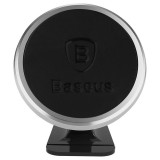 Baseus 360-degree Rotation Magnetic Mount Holder - Uchwyt magnetyczny na deskę rozdzielczą samochodu (srebrny/czarny)-58