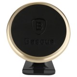 Baseus 360-degree Rotation Magnetic Mount Holder - Uchwyt magnetyczny na deskę rozdzielczą samochodu (złoty/czarny)-5875