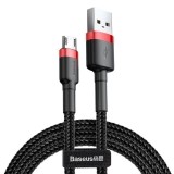 Baseus Cafule Cable - Dwustronny kabel połączeniowy micro USB na USB QC 3.0, 2.4 A, 1 m (czerwony/czarny)-587758