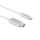 Moshi USB-C to HDMI - Kabel połączeniowy USB-C do HDMI, 4K / 60 Hz (White)-588570