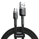 Baseus Cafule Cable - Dwustronny kabel połączeniowy micro USB na USB QC 3.0, 2.4 A, 1 m (szary/czarny)-588979