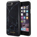 Guess Marble - Etui iPhone 8 Plus / 7 Plus (czarny)-648215