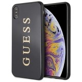 Guess Double Layer Glitter Case - Etui iPhone Xs Max (Black)-648328