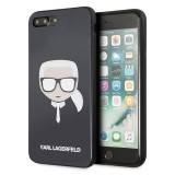 Karl Lagerfeld Karl's Head Double Layers Glitter Case - Etui iPhone 8 Plus / 7 Plus (Black)-648422