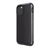 X-Doria Defense Lux - Etui aluminiowe iPhone 11 Pro (Drop test 3m) (Black Leather)-649699