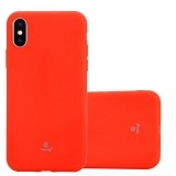 Crong Soft Skin Cover - Etui iPhone Xs / X (czerwony)-651178