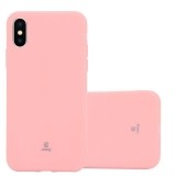 Crong Soft Skin Cover - Etui iPhone Xs / X (różowy)-651192
