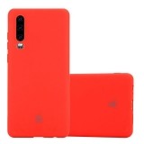 Crong Soft Skin Cover - Etui Huawei P30 (czerwony)-651220
