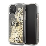 Karl Lagerfeld Signature Glitter Case - Etui iPhone 11 Pro (Gold Floatting Charms)-656411
