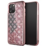 Guess 4G Peony Liquid Glitter - Etui iPhone 11 Pro Max (różowy)-656747