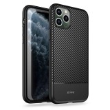 Crong Prestige Carbon Cover - Etui iPhone 11 Pro (czarny)-764791