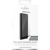 PURO Premium Full Edge Tempered Glass Case Friendly - Szkło ochronne hartowane na ekran Samsung Galaxy S20 (czarna ramka