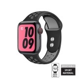 Crong Duo Sport Band - Pasek Apple Watch 42/44 mm (szary/czarny)-890436