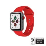 Crong Liquid Band - Pasek Apple Watch 38/40 mm (czerwony)-890467