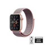 Crong Nylon Band - Pasek sportowy Apple Watch 38/40 mm (Light Pink)-890486