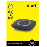 Budi - Ładowarka bezprzewodowa z technologią Qi oraz dodatkowymi portami USB, czarny-890862