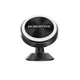 Borofone - uchwyt samochodowy magnetyczny na kokpit, aluminium, czarny-891302