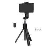 Borofone - selfie stick 76 cm plus tripod z pilotem bezprzewodowym, czarny-891348