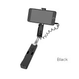 Borofone - selfie stick 76 cm z pilotem kablowym, czarny-891365
