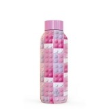 Quokka Solid Kids - Butelka termiczna ze stali nierdzewnej 510 ml (Pink Bricks)-892881