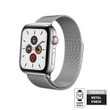 Crong Milano Steel - Pasek ze stali nierdzewnej Apple Watch 38/40 mm (srebrny)-940411