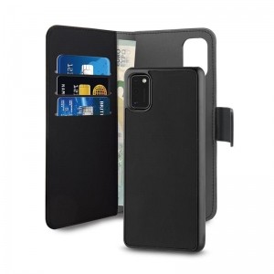 PURO Wallet Detachable - Etui 2w1 Samsung Galaxy A41 (czarny)-1446350