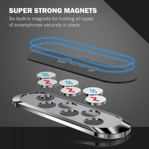 Crong Multi-Function Magnetic Car Holder – Uniwersalny uchwyt magnetyczny do smartfonów (czarny)-1535013