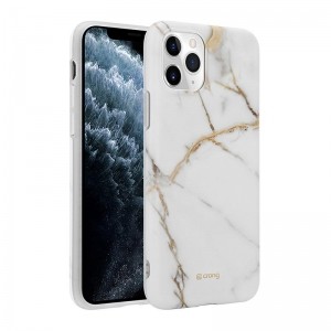Crong Marble Case – Etui iPhone 11 Pro (biały)-1615038