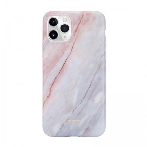 Crong Marble Case – Etui iPhone 11 Pro (różowy)-1615051