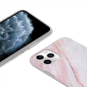 Crong Marble Case – Etui iPhone 11 Pro (różowy)-1615053
