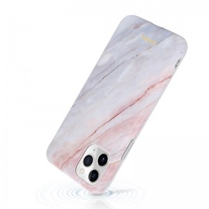 Crong Marble Case – Etui iPhone 11 Pro (różowy)-1615054