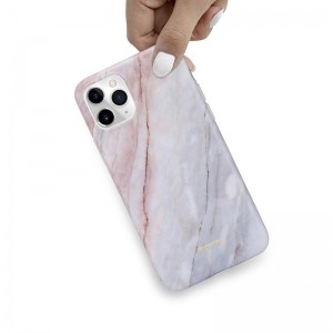 Crong Marble Case – Etui iPhone 11 Pro (różowy)-1615056