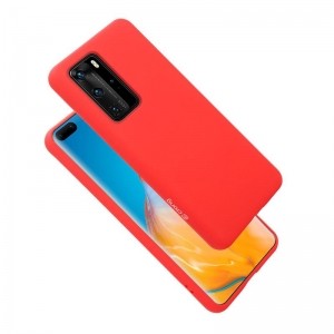 Crong Color Cover - Etui Huawei P40 Pro (czerwony)-1620140
