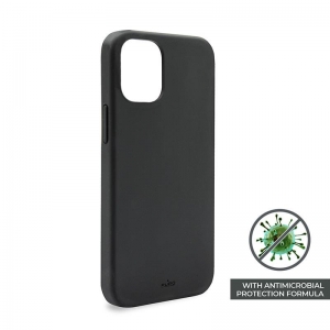 PURO ICON Anti-Microbial Cover - Etui iPhone 12 Mini z ochroną antybakteryjną (czarny)-1949126