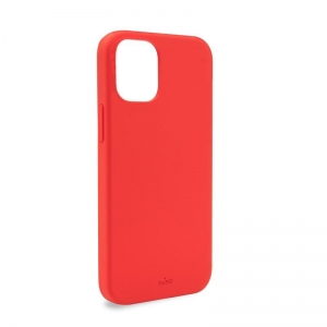 PURO ICON Anti-Microbial Cover - Etui iPhone 12 Mini z ochroną antybakteryjną (czerwony)-1949133