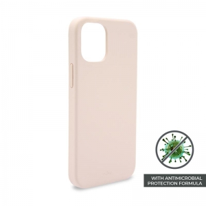 PURO ICON Anti-Microbial Cover - Etui iPhone 12 Mini z ochroną antybakteryjną (różowy)-1949137