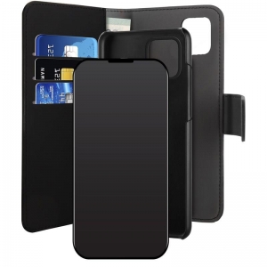 PURO Wallet Detachable - Etui 2w1 iPhone 12 / iPhone 12 Pro (czarny)-1949160
