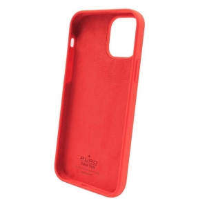 PURO ICON Anti-Microbial Cover - Etui iPhone 12 / iPhone 12 Pro z ochroną antybakteryjną (czerwony)-1949182