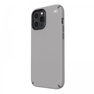 Speck Presidio2 Pro - Etui iPhone 12 Pro Max z powłoką MICROBAN (Cathedral Grey/Graphite Grey)-1950847
